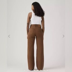 Levi's Wide-Leg High-Rise Jeans - Brown